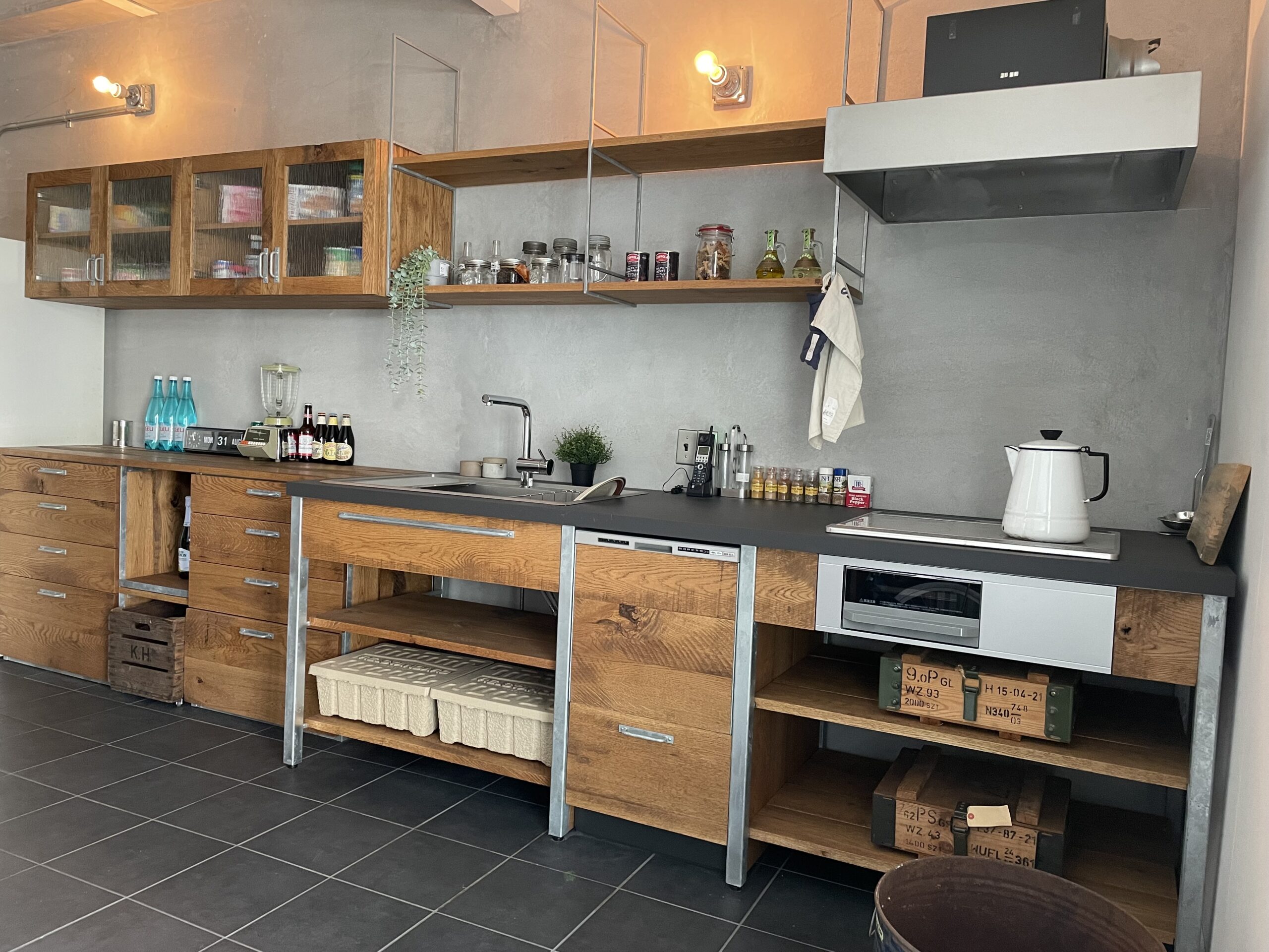 ナカミチホームのブルックリンスタイルのキッチン