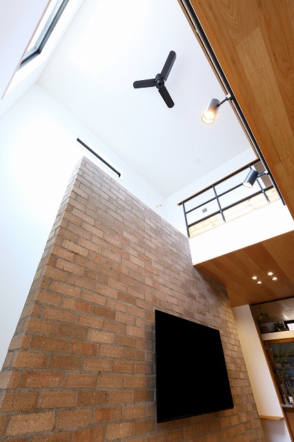 ナカミチホームが施工した岸和田市I様邸の吹き抜け