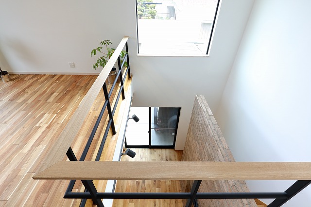 ナカミチホームが施工した岸和田市I様邸の吹き抜け